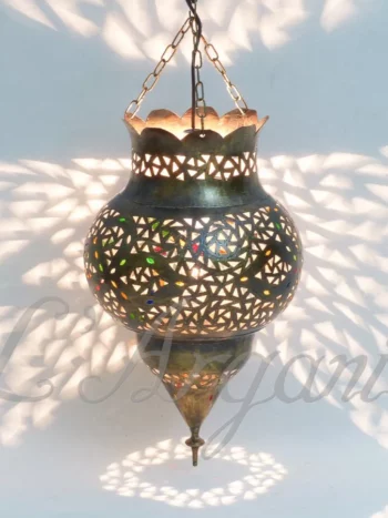 Product [13]_2 - Brass Silver Lamp - themoroccangallery
