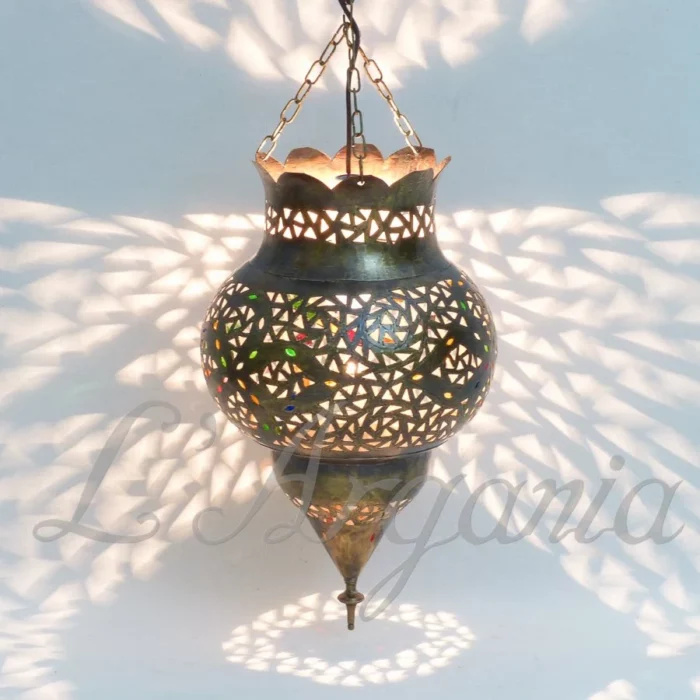 Product [13]_2 - Brass Silver Lamp - themoroccangallery