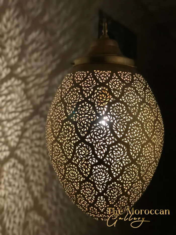 Hanging Moroccan Brass Lamp - TheMoroccanGallery.com