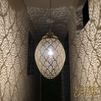 Hanging Moroccan Brass Lamp - TheMoroccanGallery.com