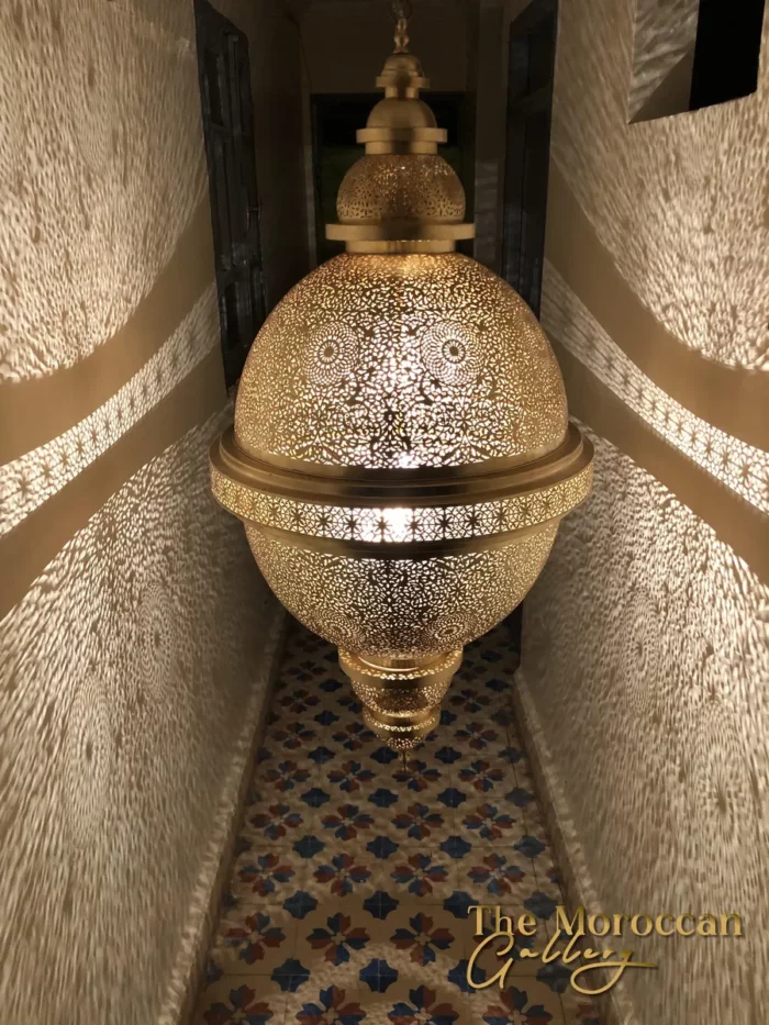 Prd_1_Hanging Moroccan Brass Lamp 3