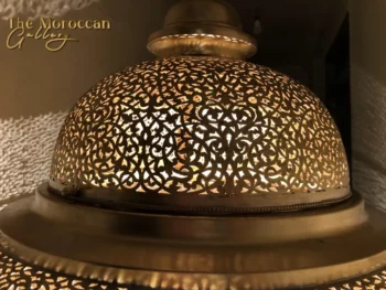 Hanging Moroccan Brass Lamp - TheMoroccanGallery.com