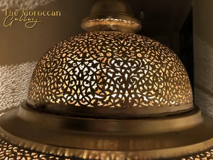 Hanging Moroccan Brass Lamp - TheMoroccanGallery.com