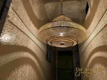 Hanging Moroccan Brass Lamp - TheMoroccanGallery.com
