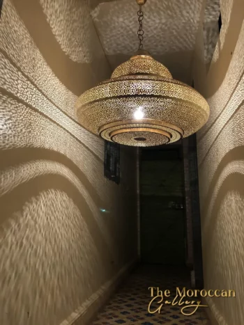 Hanging Moroccan Brass Lamp - TheMoroccanGallery.com