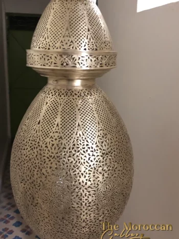 Hanging Moroccan Brass Lamp - TheMoroccanGallery.com