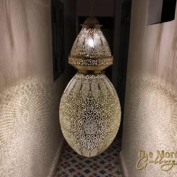 Hanging Moroccan Brass Lamp