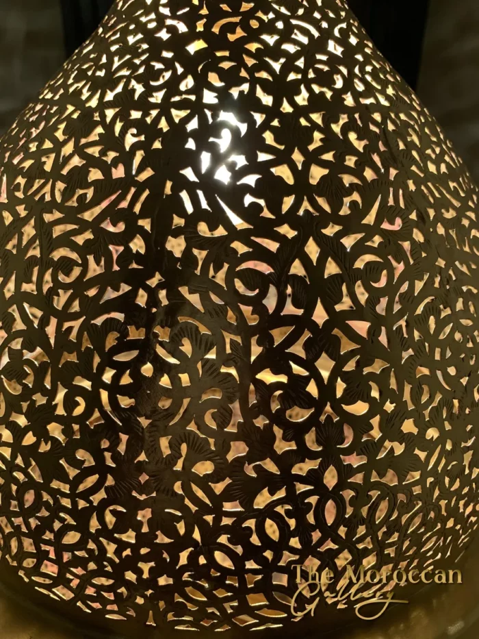 Hanging Moroccan Brass Lamp - TheMoroccanGallery.com