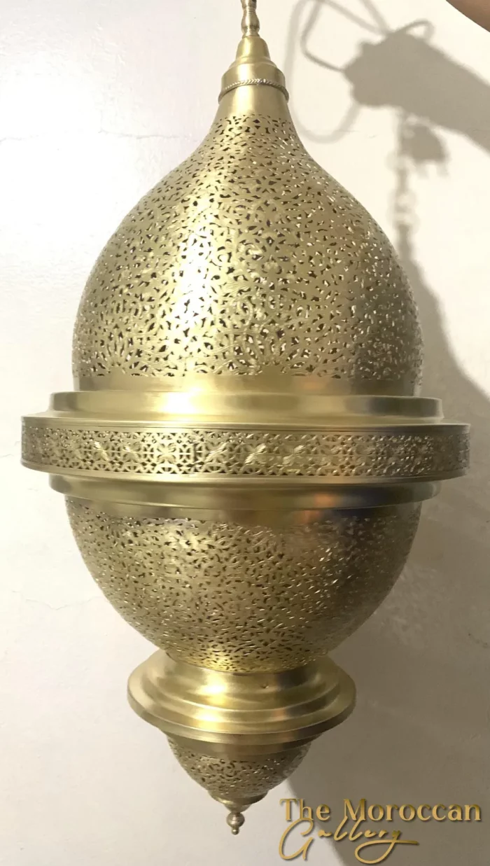 Hanging Moroccan Brass Lamp - TheMoroccanGallery.com