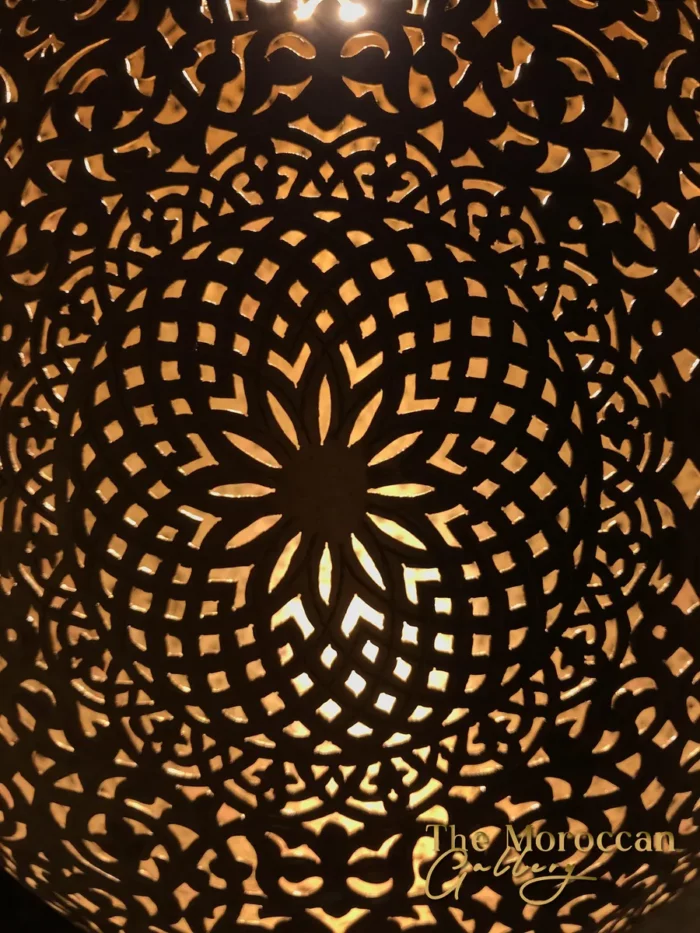 Hanging Moroccan Brass Lamp - TheMoroccanGallery.com