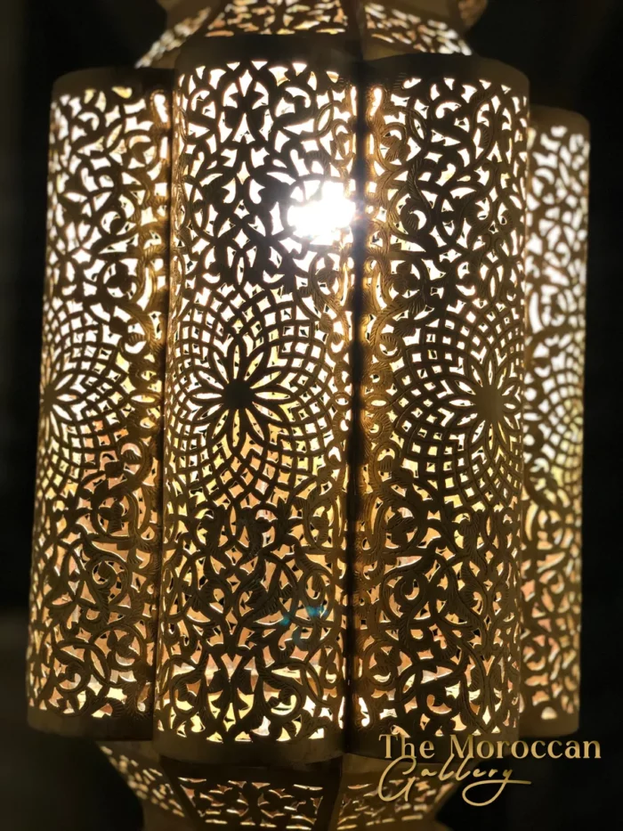 Hanging Moroccan Brass Lamp - TheMoroccanGallery.com