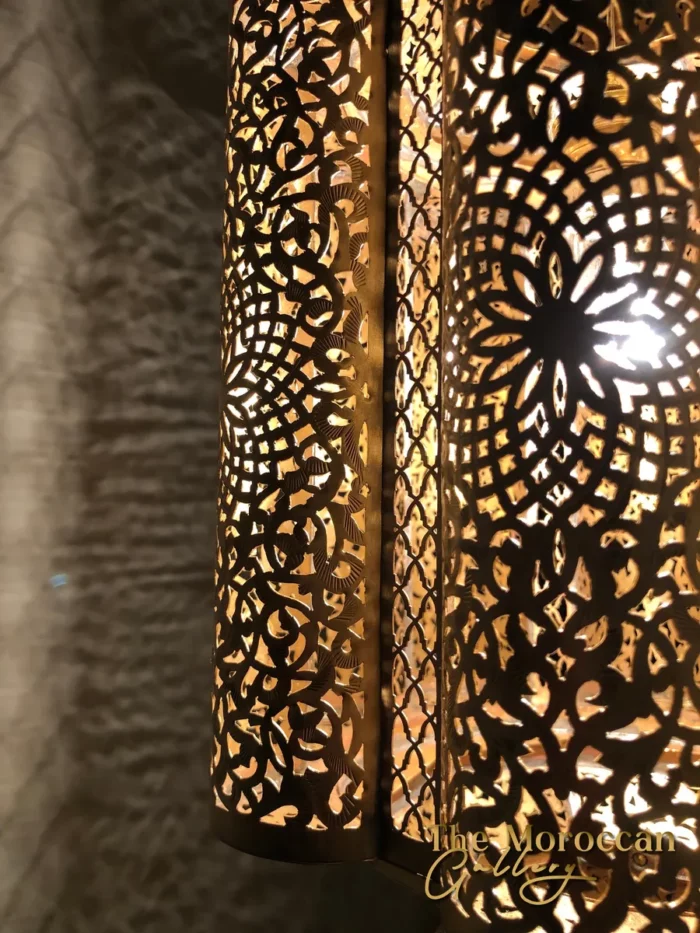 Hanging Moroccan Brass Lamp - TheMoroccanGallery.com