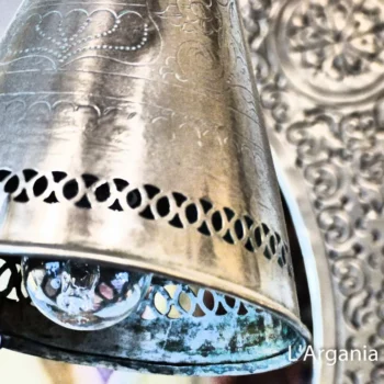 Product [10]_3 - Brass Silver Lamp - themoroccangallery