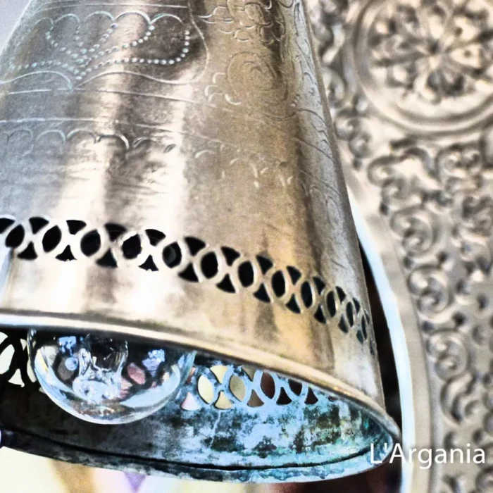 Product [10]_3 - Brass Silver Lamp - themoroccangallery