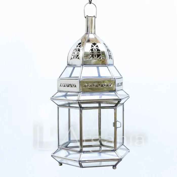 Product [12]_1 - Brass Silver Lamp - themoroccangallery