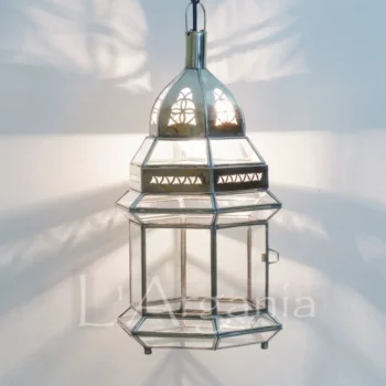 Product [12]_2 - Brass Silver Lamp - themoroccangallery