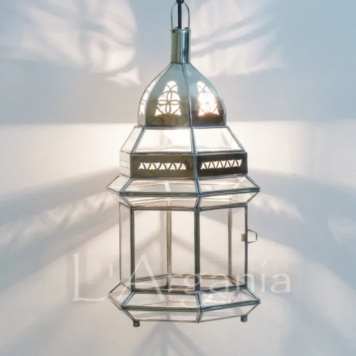 Product [12]_2 - Brass Silver Lamp - themoroccangallery