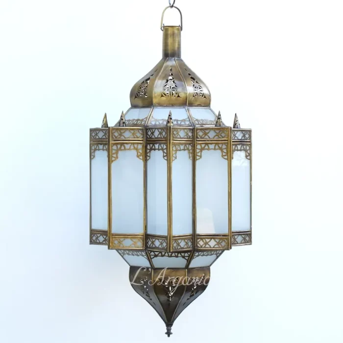 Product [18]_2 - Brass Silver Lamp - themoroccangallery