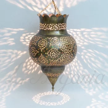 Product [19]_1 - Brass Silver Lamp - themoroccangallery