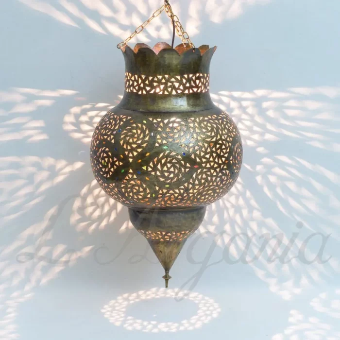 Product [19]_1 - Brass Silver Lamp - themoroccangallery
