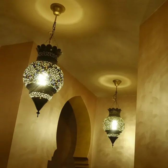 Product [19]_3 - Brass Silver Lamp - themoroccangallery