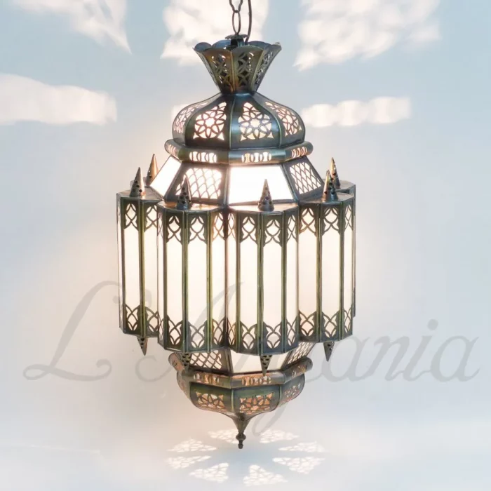 Product [21]_1 - Brass Silver Lamp - themoroccangallery