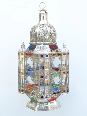 Product [22]_2 - Brass Silver Lamp - themoroccangallery