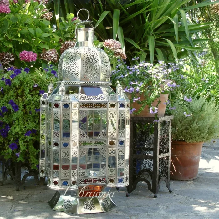 Product [22]_3 - Brass Silver Lamp - themoroccangallery