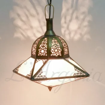 Product [2]_1 - Brass Silver Lamp - themoroccangallery