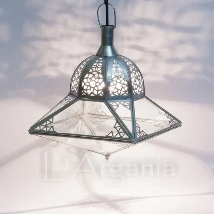 Product [9]_1 - Brass Silver Lamp - themoroccangallery