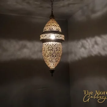 Hanging Moroccan Brass Lamp - TheMoroccanGallery.com