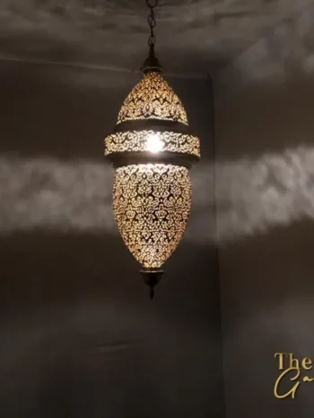 Hanging Moroccan Brass Lamp - TheMoroccanGallery.com