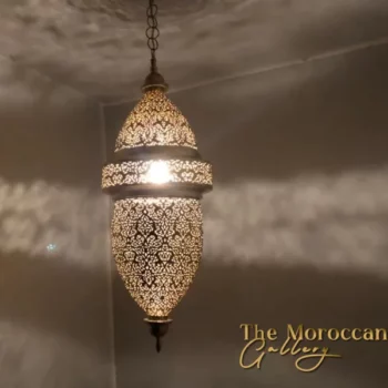 Hanging Moroccan Brass Lamp - TheMoroccanGallery.com