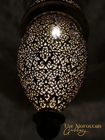 Hanging Moroccan Brass Lamp - TheMoroccanGallery.com