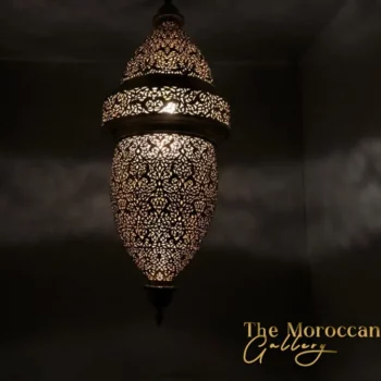 Hanging Moroccan Brass Lamp - TheMoroccanGallery.com