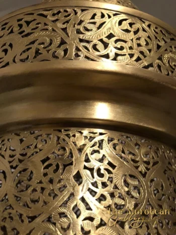 Hanging Moroccan Brass Lamp - TheMoroccanGallery.com