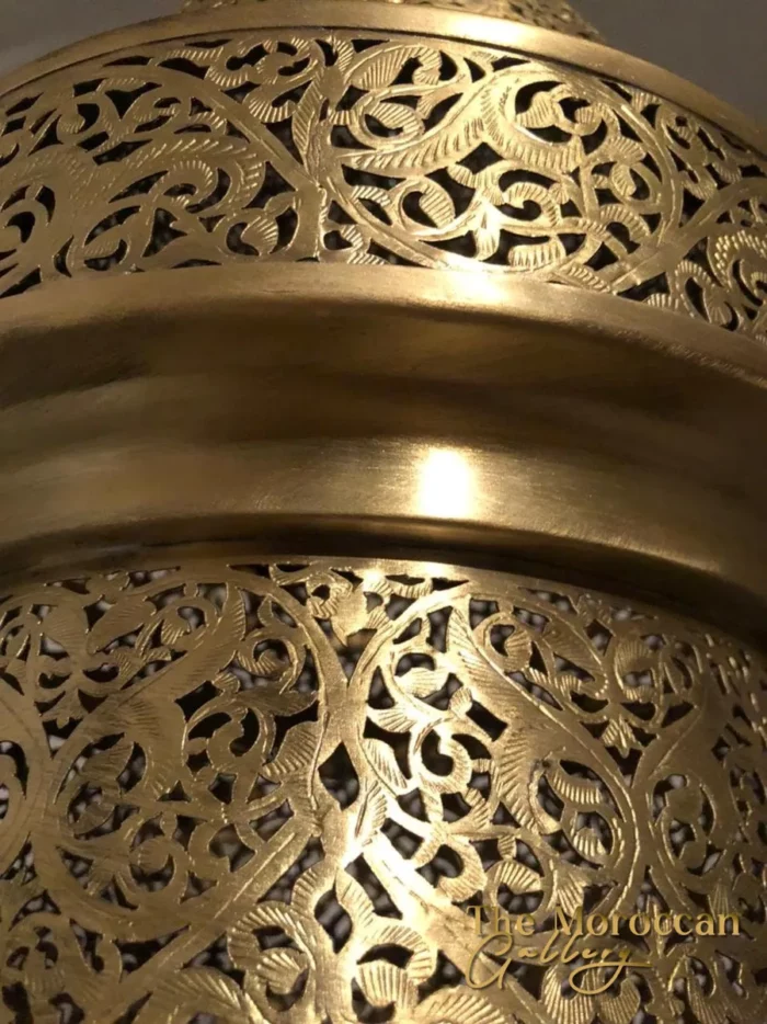 Hanging Moroccan Brass Lamp - TheMoroccanGallery.com