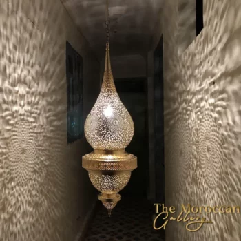 Hanging Brass Lamp - TheMoroccanGallery.com