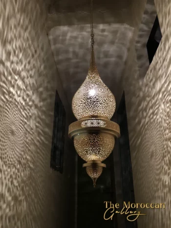 Hanging Brass Lamp - TheMoroccanGallery.com