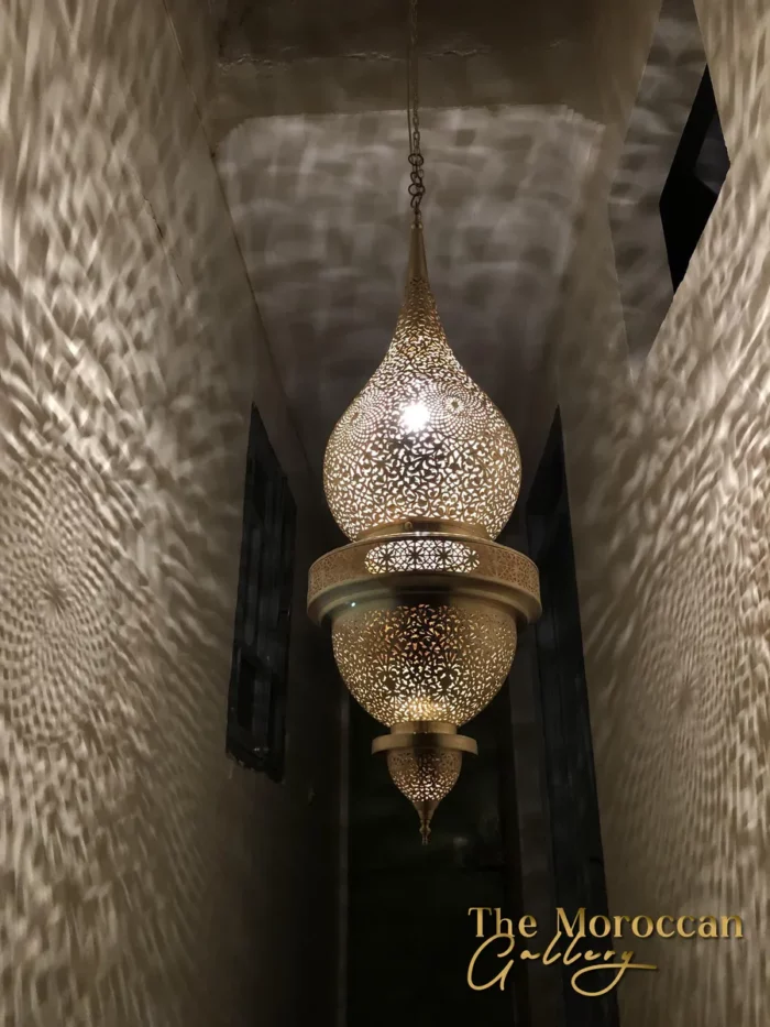 Hanging Brass Lamp - TheMoroccanGallery.com