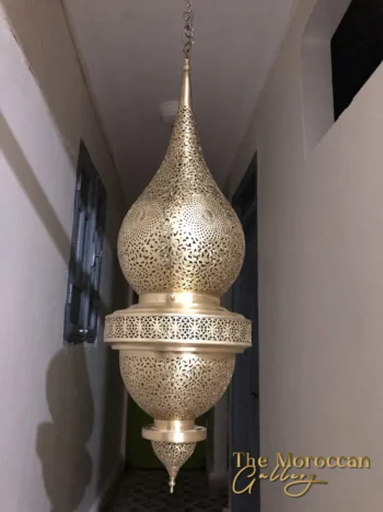 Hanging Brass Lamp - TheMoroccanGallery.com