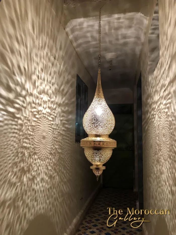 Hanging Brass Lamp - TheMoroccanGallery.com