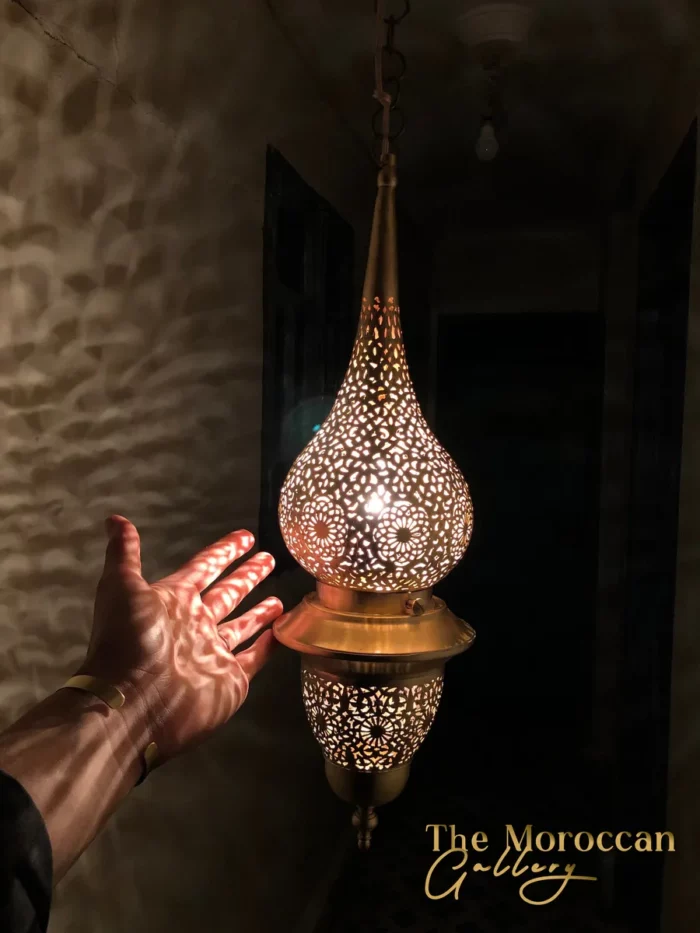Hanging Brass Lamp - TheMoroccanGallery.com