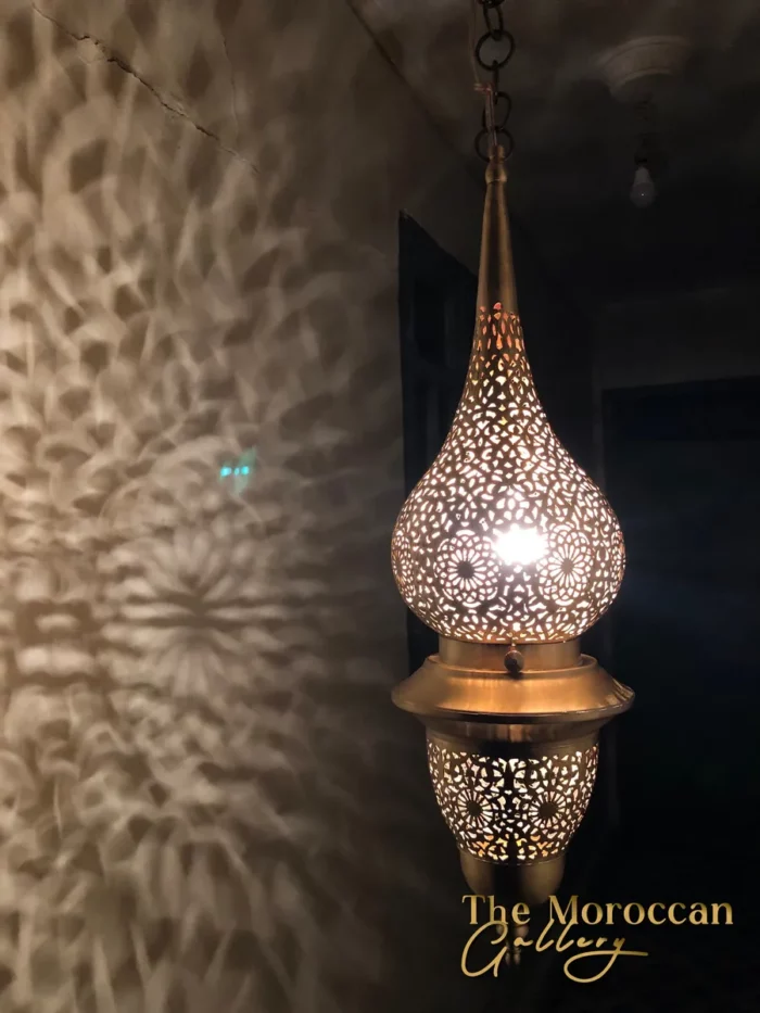 Hanging Brass Lamp - TheMoroccanGallery.com