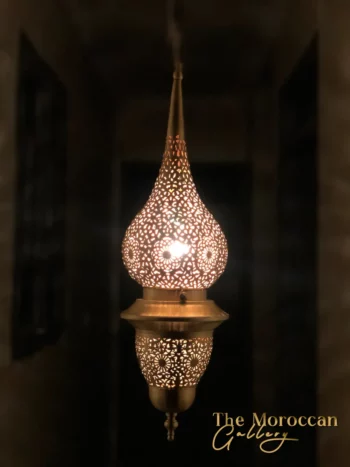 Hanging Brass Lamp - TheMoroccanGallery.com