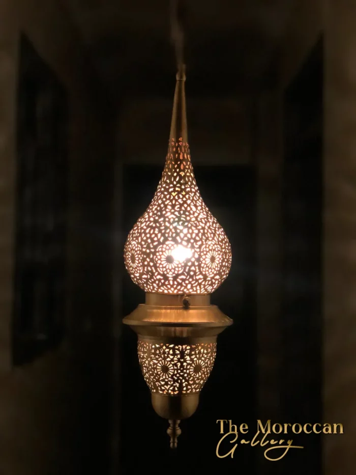 Hanging Brass Lamp - TheMoroccanGallery.com