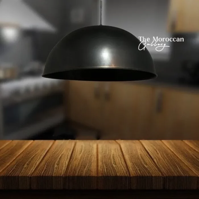Black Dome Lamp - TheMoroccanGallery.com