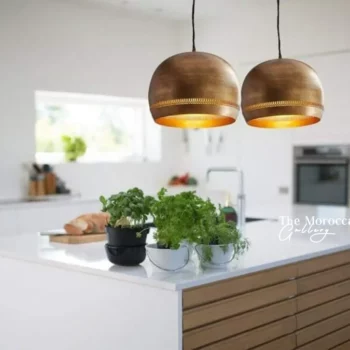 Gold Dome Lamp - TheMoroccanGallery.com