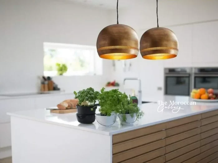Gold Dome Lamp - TheMoroccanGallery.com