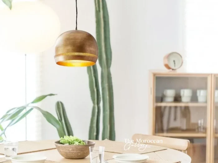 Gold Dome Lamp - TheMoroccanGallery.com
